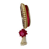 Decorated channi for Hanging Floral Karwa Chauth thali set