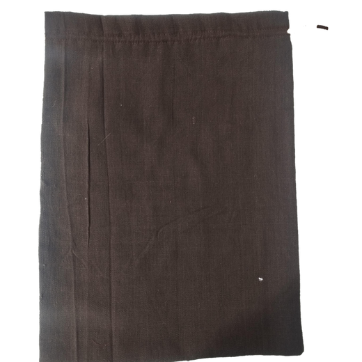 Brown cotton drawstring potli bag
