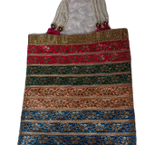 Bridal Wedding Potli Bag — Silk Zari Embroidered Potli for Return Gifts