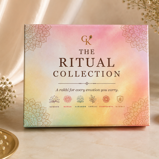 The Ritual Collection crystal rakhi gift box