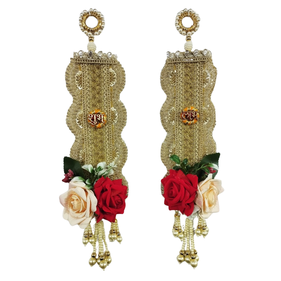 Brocade Rose Shubh Labh Toran