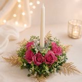 Petal Poetry Floral Table Centerpiece | Wedding & Anniversary Table Decoration | Handcrafted Flower Arrangement India