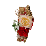 Decorated channi for Red Gold Pearl Karwa Chauth thali set