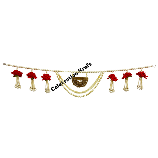 Rose and pearl bandhanvar door toran