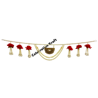 Rose and pearl bandhanvar door toran