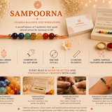 Sampoorna 7 Chakra Crystal Rakhi for Brother | Natural Stone Rakhi