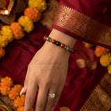 Himmat Rakhi — Labradorite, Smokey Quartz & Red Jasper