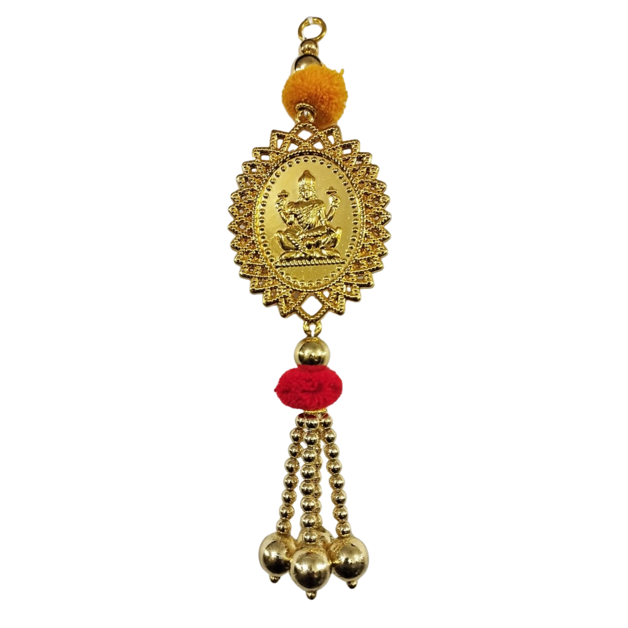 Lakshmi Medallion Pom Pom Toran