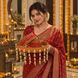 Traditional Suhaag Karwa Chauth pooja set by Celebration Kraft