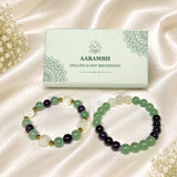 Aarambh Rakhi - Bhaiya-Bhabhi Bracelet Set