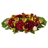 Royal Bloom Floral Table Centerpiece | Premium Wedding, Banquet, Dinner Party & Occasional Table Decoration | Handmade Flower Arrangement India