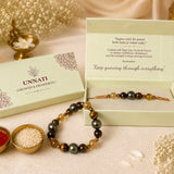 Unnati Rakhi - Bhaiya-Bhabhi Rakhi + Bracelet Set