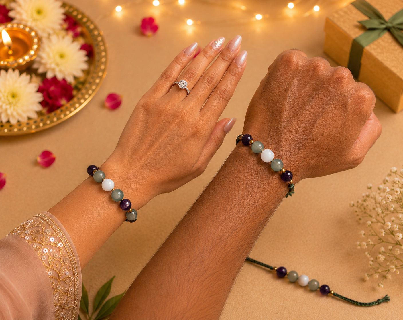 Aarambh Rakhi with bhaiya and bhabhi