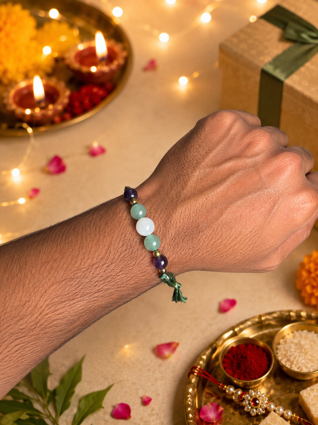 Aarambh Rakhi on bhaiya's wrist