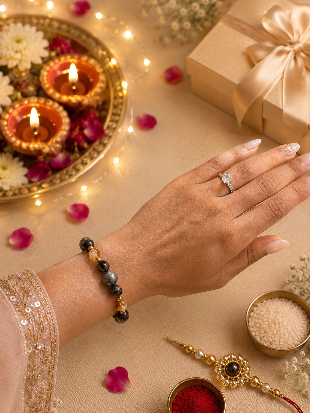 Himmat Rakhi on bhabhi's wrist