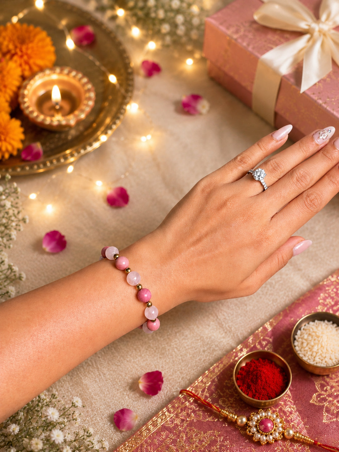 Meher Rakhi on bhabhi's wrist