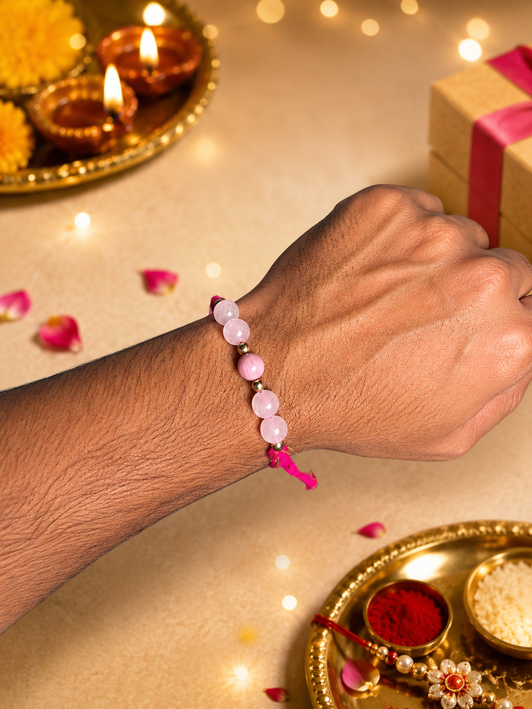 Meher Rakhi on bhaiya's wrist