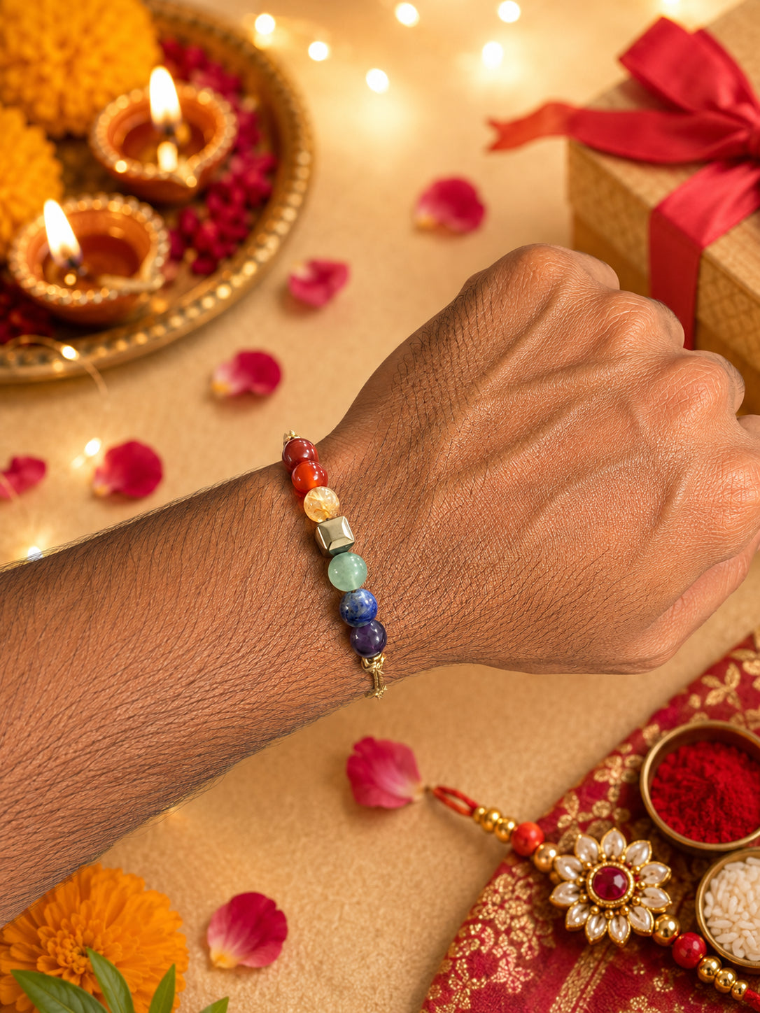 Sampoorna Rakhi on bhaiya's wrist