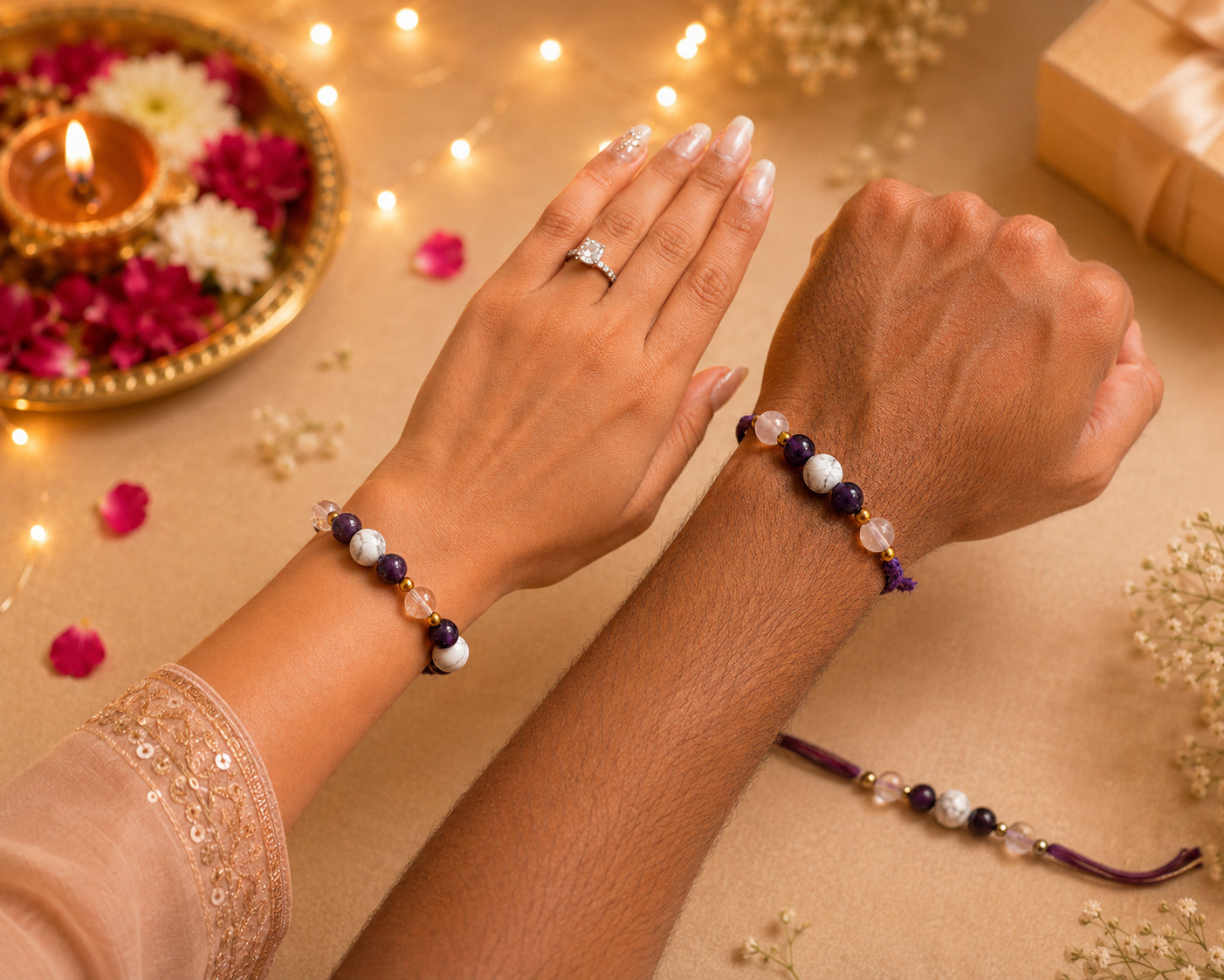 Sukoon Rakhi with bhaiya and bhabhi