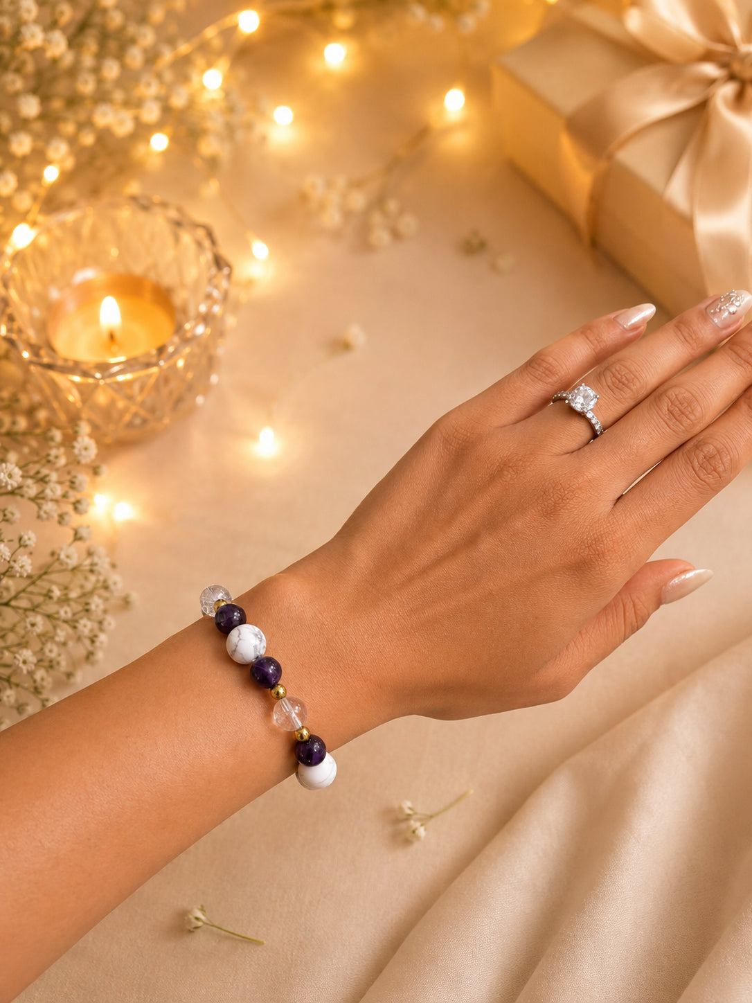 Sukoon Rakhi on bhabhi's wrist