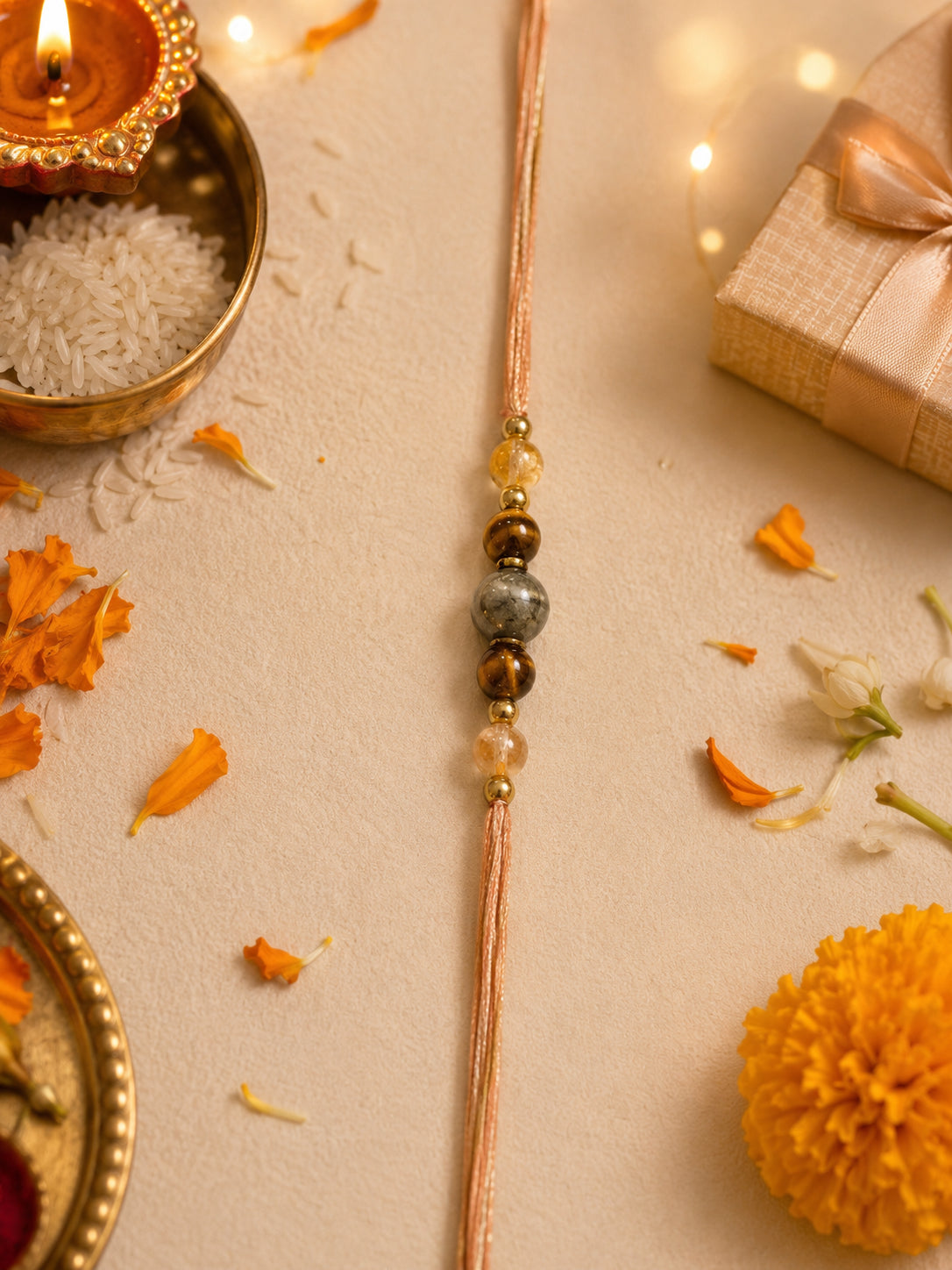 Unnati Rakhi flat lay