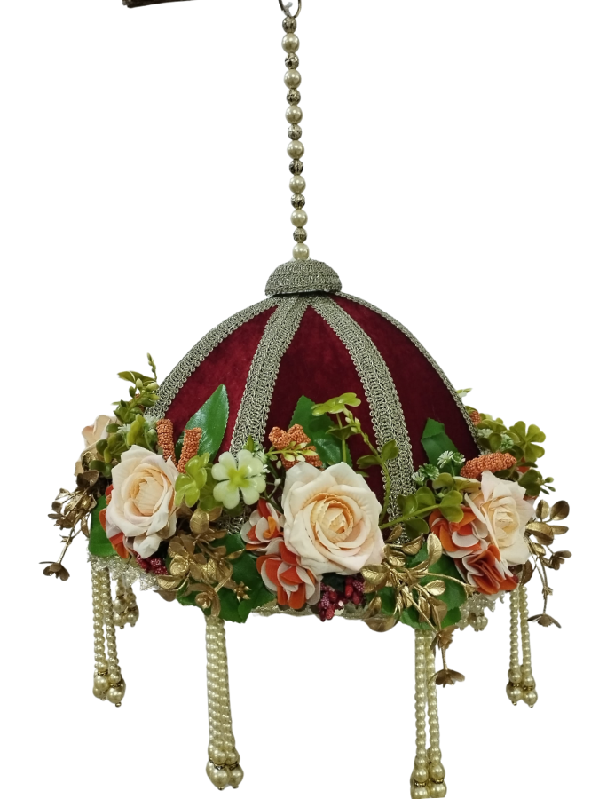 Floral Pearl Chattar — detail view
