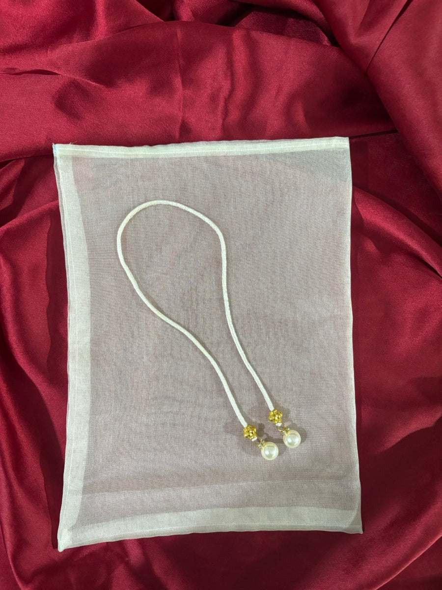 White organza potli — also available