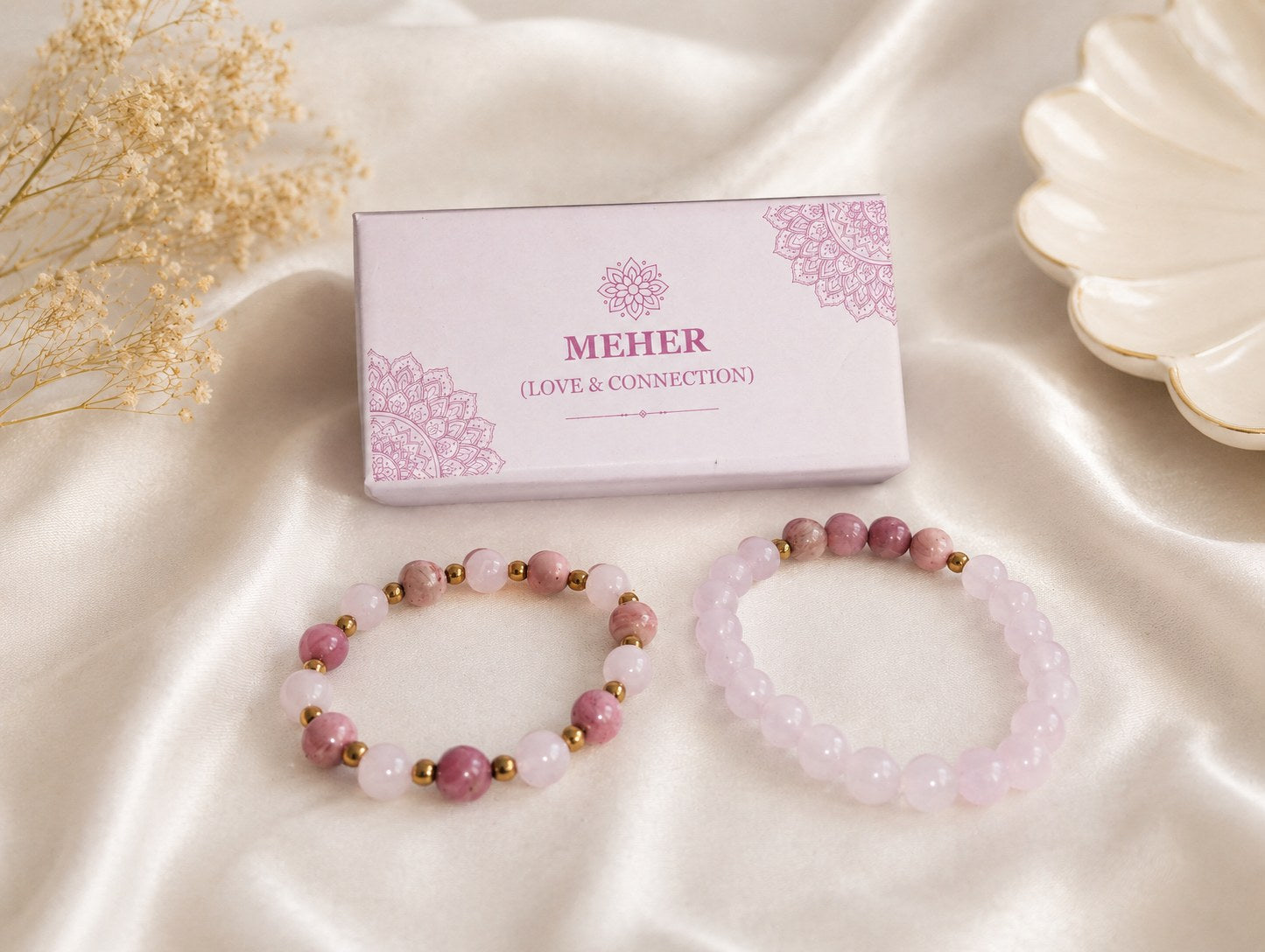 Meher Rakhi — Bhaiya-Bhabhi Bracelet Set