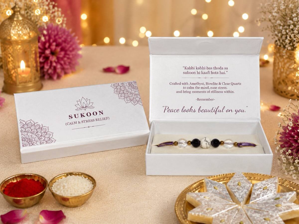 Sukoon Crystal Rakhi
